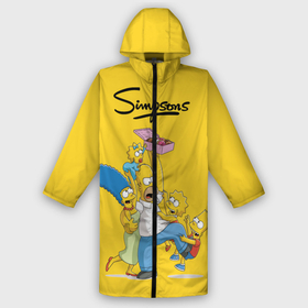 Мужской дождевик 3D с принтом Симпсоны в Петрозаводске,  |  | Тематика изображения на принте: пончики | семья | симпсоны