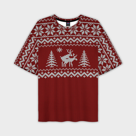 Мужская футболка OVERSIZE 3D с принтом Неприличные Олени ,  |  | Тематика изображения на принте: 2019 | 2020 | 2021 | 2022 | 2023 | 2024 | 2025 | вязание | вязаный | год | дед | елка | елки | лес | мороз | новый | олени | олень | оленями | прикол | свитер | снегурочка | шутка | юмор