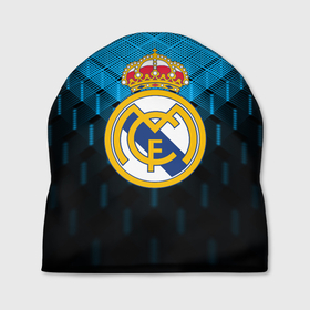 Шапка 3D с принтом Реал Мадрид Real Madrid , 100% полиэстер | универсальный размер, печать по всей поверхности изделия | emirates | fc | real madrid | геометрия | реал мадрид | футбольный клуб | эмблема
