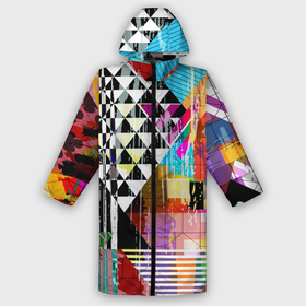 Мужской дождевик 3D с принтом Abstractiongeometry в Санкт-Петербурге,  |  | abstraction | geometry | polygon | абстракция | геометрия | грань | краски | кубик | кубики | линии | мозаика | полигон | разноцветные | ребро | текстура | тени | узор