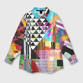 Мужская рубашка oversize 3D с принтом Abstractiongeometry в Новосибирске,  |  | abstraction | geometry | polygon | абстракция | геометрия | грань | краски | кубик | кубики | линии | мозаика | полигон | разноцветные | ребро | текстура | тени | узор