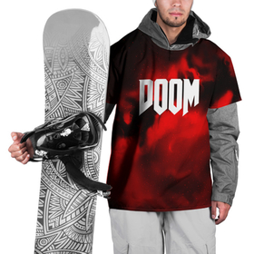 Накидка на куртку 3D с принтом DOOM RED PLANET в Курске, 100% полиэстер |  | art | doom | game | возвращение | дум | игра | легенда | шутер