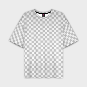Мужская футболка oversize 3D с принтом Прозрачность из редактора   паттерн квадратиков в Курске,  |  | opacity | photoshop | transparent | белый | дизайнер | квадратики | клетки | паттрен | прозрачный | серый | фотошоп