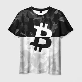Мужская футболка 3D с принтом BITCOIN Black Collection в Белгороде, 100% полиэфир | прямой крой, круглый вырез горловины, длина до линии бедер | bitcoin | btc | crypto | miner | mining | биткоин | валюта | деньги | криптовалюта | майнинг | цифровое золото