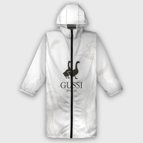 Мужской дождевик 3D с принтом Gussi ga ga ga в Курске,  |  | Тематика изображения на принте: gucci | gusi | gussi | гуcь | гуси | гучи | гуччи | перо | перья | уточка | уточки