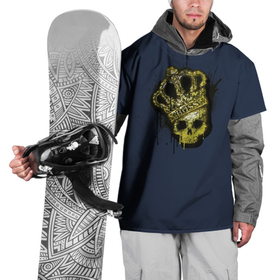 Накидка на куртку 3D с принтом cs:go - Crown graffiti (Корона) в Тюмени, 100% полиэстер |  | Тематика изображения на принте: 0x000000123 | boss | crown | csgo | skull | valve | босс | валве | корона | ксго | скелет | череп