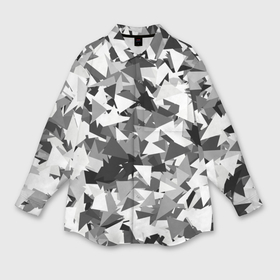 Мужская рубашка oversize 3D с принтом Городской серый камуфляж ,  |  | Тематика изображения на принте: армия | геометрический | геометрия | маскировка | милитари | паттерн | текстура | треугольники | чернобелый