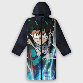 Дождевик унисекс 3D с принтом My Hero Academia синий свет в Ухте,  |  | deku | izuku | midoriya | my hero academia | геройская академия | деко | изуку | мидория