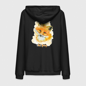 Мужская толстовка на молнии хлопок с принтом Лисичка в Петрозаводске,  |  | fox | лес | лесной | лис | лиса | лисенок | лисичка | милый | рыжий | хищник