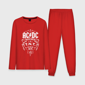 Мужская пижама с лонгсливом хлопок с принтом AC DC run for your life в Курске,  |  | ac dc | acdc ас дс | асдс
