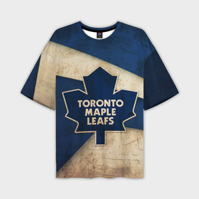 Мужская футболка oversize 3D с принтом Торонто олд ,  |  | nhl | нхл | спорт | торонто | хоккей