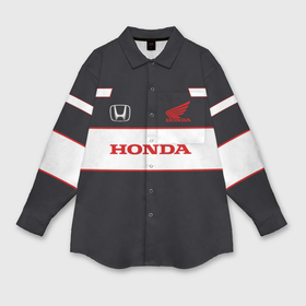 Мужская рубашка oversize 3D с принтом Honda в Тюмени,  |  | honda | авто | автомобиль | лого | машина | хонда