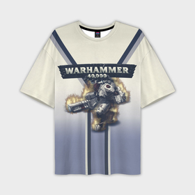 Мужская футболка oversize 3D с принтом Warhammer 40000: Tau Empire ,  |  | 40000 | game | rts | tau | warhammer | warhammer40000 | вархаммер | игры | тау