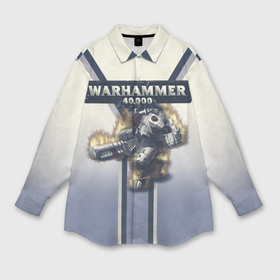 Мужская рубашка oversize 3D с принтом Warhammer 40000: Tau Empire ,  |  | 40000 | game | rts | tau | warhammer | warhammer40000 | вархаммер | игры | тау