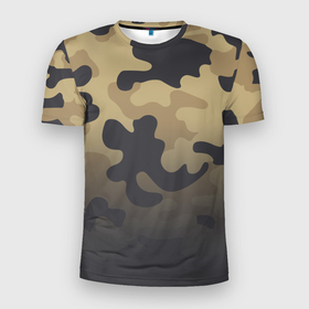 Мужская футболка 3D спортивная с принтом Camouflage - Series 1 в Тюмени, 100% полиэстер с улучшенными характеристиками | приталенный силуэт, круглая горловина, широкие плечи, сужается к линии бедра | 0x000000123 | camo | камуфляж | лето | спорт