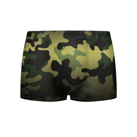 Мужские трусы 3D с принтом Camouflage - Series 3 (Shorts,Pants) , 50% хлопок, 50% полиэстер | классическая посадка, на поясе мягкая тканевая резинка | Тематика изображения на принте: 0x000000123 | camo | green | зелёный | камуфляж | спорт