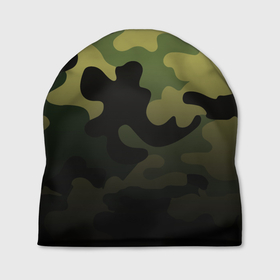 Шапка 3D с принтом Camouflage   Series 3 (Shorts,Pants) в Тюмени, 100% полиэстер | универсальный размер, печать по всей поверхности изделия | 0x000000123 | camo | green | зелёный | камуфляж | спорт