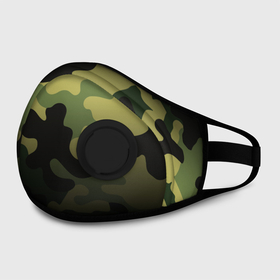 Маска из неопрена с принтом Camouflage   Series 3 (Shorts,Pants) в городе Новоалтайск, неопрен 100% | Форма огибающая нос. Резинки для ушей с дополнительной резинкой на затылке. Клапан для выдоха для активного дыхания при занятиях спортом. Эластичный материал маски и окантовки для лучшего растяжения и прилегания маски.  | 0x000000123 | camo | green | зелёный | камуфляж | спорт
