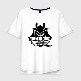 Мужская футболка хлопок Oversize с принтом cs:go - G2 (2018) в Белгороде, 100% хлопок | свободный крой, круглый ворот, “спинка” длиннее передней части | 0x000000123 | csgo | g2 | gamers 2 | kennys | shox | ксго
