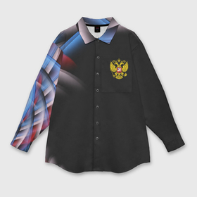 Мужская рубашка oversize 3D с принтом Россия в Белгороде,  |  | abstraction | grunge | russia | sport | абстракция | герб | краска | русский | символика рф | спорт | спортивный | триколор | униформа | форма | я русский