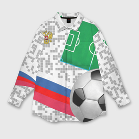 Мужская рубашка oversize 3D с принтом Русский футбол ,  |  | football | russia | sport | акинфеев | матч | россия | россия хорватия | россия чемпион | сборная россии | спорт | футбол
