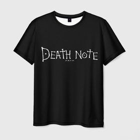 Мужская футболка 3D с принтом Тетрадь смерти в Кировске, 100% полиэфир | прямой крой, круглый вырез горловины, длина до линии бедер | death note