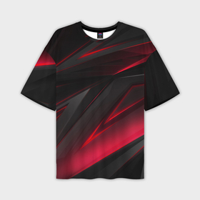 Мужская футболка oversize 3D с принтом Geometry stripes ,  |  | abstraction | geometry | hexagon | neon | paints | stripes | texture | triangle | абстракция | брызги | геометрия | краски | красный | линии | неон | неоновый | полосы | соты | текстура | фигуры | черный