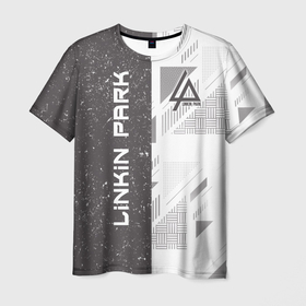 Мужская футболка 3D с принтом Linkin Park в Курске, 100% полиэфир | прямой крой, круглый вырез горловины, длина до линии бедер | американская | группа | линкин | метал | ню | парк | рок | рэп | электроник