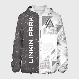 Мужская куртка 3D с принтом Linkin Park , ткань верха — 100% полиэстер, подклад — флис | прямой крой, подол и капюшон оформлены резинкой с фиксаторами, два кармана без застежек по бокам, один большой потайной карман на груди. Карман на груди застегивается на липучку | американская | группа | линкин | метал | ню | парк | рок | рэп | электроник