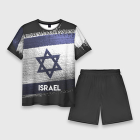 Мужской костюм с шортами 3D с принтом Israel звезда в Тюмени,  |  | israel | urban | город | израиль | мир | путешествие | символика | страны | флаг