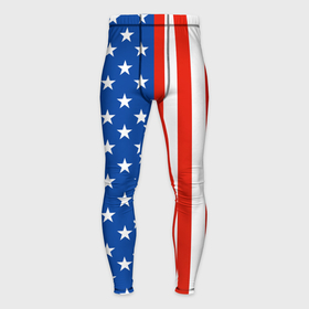 Мужские тайтсы 3D с принтом Американский Флаг в Курске,  |  | америка | вашингтон | звезды | патриот | сша | трамп | триколор