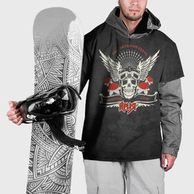 Накидка на куртку 3D с принтом Беспечный ангел , 100% полиэстер |  | ария | кипелов | русский рок