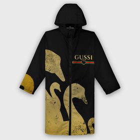 Мужской дождевик 3D с принтом Gussi gold ,  |  | fasion | gold | gucci | gussi | trend | гусси | гуччи | золото | золотой | мода | одежда | тренд | тренды