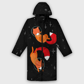 Мужской дождевик 3D с принтом Лисички в Космосе в Белгороде,  |  | cute | fox | foxes | ginger | space | tail | забавная | космическая | космонавт | космонавты | космос | лис | лиса | лисица | лисицы | лисичка | лисички | лисы | милая | рыжая | рыжие | скафандр | смешная | фыр | хвост
