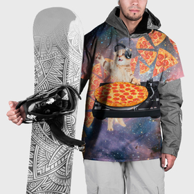 Накидка на куртку 3D с принтом Кот Диджей в Екатеринбурге, 100% полиэстер |  | cat | cosmos | dj | fast | fastfood | food | meme | party | pizza | space | вечеринка | диджей | еда | космос | кошак | кошка | мем | пицца | фастфуд