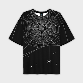 Мужская футболка oversize 3D с принтом Паутина в Тюмени,  |  | Тематика изображения на принте: вода | день мертвых | дизайнерская | искусство | капли | картинка | круто | лучший | мексика | мода | молодёжная | мрак | насекомое | ночь | паук | паутина | подарок | поздравление | праздник | рисунок