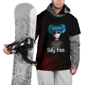 Накидка на куртку 3D с принтом Sally Face окровавленное лицо в Екатеринбурге, 100% полиэстер |  | sally face | гизмо | девид | девочка | игра | лари | ларри | мальчик | маска | мрачная | на лице | пых | с протезом | сал | сали | салли | салли фейс | фейс | фэйс | эддисон | эшли