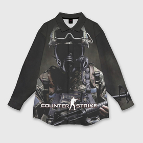 Мужская рубашка oversize 3D с принтом Counter Strike в Кировске,  |  | counter strike | cs go | global offensive | игра | игры | компьютерные | контер страйк
