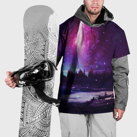 Накидка на куртку 3D с принтом Северный закат в Екатеринбурге, 100% полиэстер |  | Тематика изображения на принте: galaxy | nebula | neon | space | star | абстракция | вселенная | галактика | звезда | звезды | космический | неон | неоновый | неоновый космос | планеты