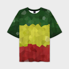 Мужская футболка oversize 3D с принтом Эфиопия ,  |  | Тематика изображения на принте: 420 | 4:20 | боб марли | раста | растаман | эвиопия
