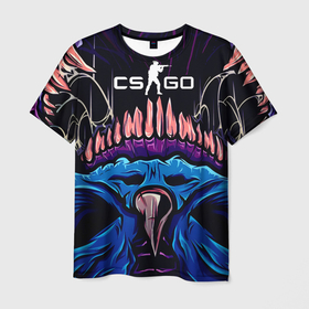 Мужская футболка 3D с принтом CS GO  hyper  beast skin в Кировске, 100% полиэфир | прямой крой, круглый вырез горловины, длина до линии бедер | 