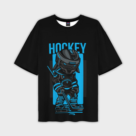 Мужская футболка oversize 3D с принтом Хоккей в Новосибирске,  |  | hokkey | хоккей