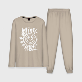 Мужская пижама с лонгсливом хлопок с принтом Blink 182 в Курске,  |  | punk | группы | кролик | музыка | панк
