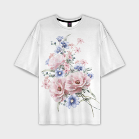 Мужская футболка oversize 3D с принтом Цветы в Новосибирске,  |  | bouquets | flowers | pattern | roses | букеты | графика | жёлтый | зелёный | искусство | картинка | красивый | крутой | листья | мода | модный | молодёжная | оранжевый | орнамент | рисунок | розовый | розы | рукоделие