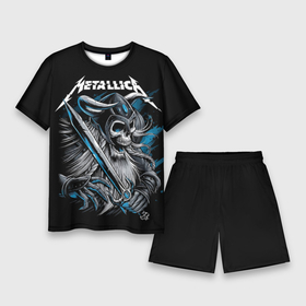 Мужской костюм с шортами 3D с принтом Metallica в Тюмени,  |  | heavy metal | metal | metallica | группы | метал | металлика | музыка | рок | трэш метал | хєви метал