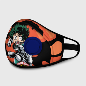 Маска из неопрена с принтом My Hero Academia в городе Новоалтайск, неопрен 100% | Форма огибающая нос. Резинки для ушей с дополнительной резинкой на затылке. Клапан для выдоха для активного дыхания при занятиях спортом. Эластичный материал маски и окантовки для лучшего растяжения и прилегания маски.  | anime | boku | boku no hero academia | manga | аниме | анимэ | геройская академия | иероглифы | манга | милитари | моя геройская академия | сёнэн | хаки