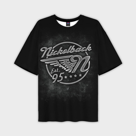 Мужская футболка oversize 3D с принтом Nickelback в Тюмени,  |  | Тематика изображения на принте: dark horse | feed the machine | nickelback | no fixed adress | группы | метал | музыка | никлбэк | рок | хард рок | чед крюгер