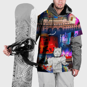 Накидка на куртку 3D с принтом Runaway в Новосибирске, 100% полиэстер |  | hip hop | lil peep | lilpeep | lilpip | rap | rep | runaway | лил пип | лилпип | реп | рэп | тату | татуировки лилпипа | хип хоп | эмо рэп