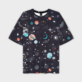 Мужская футболка oversize 3D с принтом Космос в Новосибирске,  |  | comets | infinity | planets | sky | sp | space | stars | universe | бесконечность | вселенная | галактики | графика | звезды | иллюстрация | картинка | кометы | космос | мода | небо | ночь | планеты | рисунок | созвездия | солнце