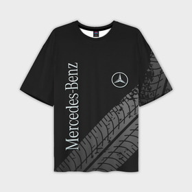 Мужская футболка oversize 3D с принтом Mercedes в Курске,  |  | amg | mercedes | авто | автомобиль | иномарка | логотип | машина | мерседес | текстура